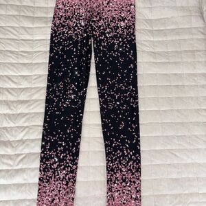 Pink and Black Patterned Leggings